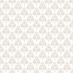 Seamless wallpapers in the style of Baroque , illustration