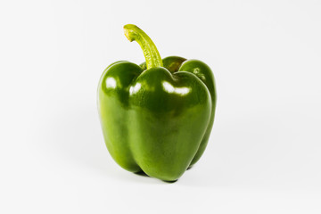 sweet pepper on white isolated background.