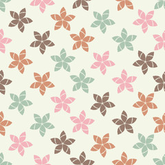 Seamless floral pattern. Flowers background. Embroidery on fabric. Scribble texture. Textile rapport.