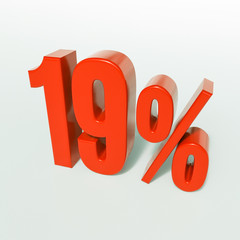 3d 19 Percent Sign 