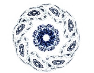 Geometry of Space series. Visually attractive backdrop made of conceptual grids curves and fractal elements suitable as element