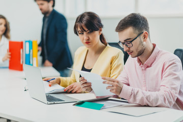 Colleagues at office