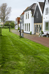 Brick houses street in Holland style