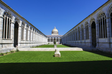Renaissance monastery courtyard in Pisa