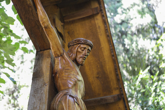 Wooden sculpture of Jesus Christ