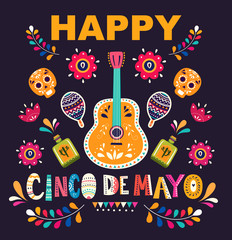 Holiday Mexican illustration