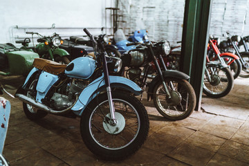 Fototapeta na wymiar Retro motorbikes
