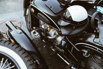 Old school retro motorbike