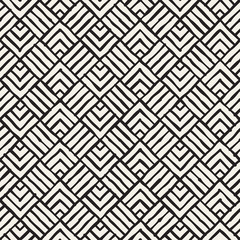 Seamless abstract hand drawn pattern. Vector freehand lines background texture. Ink brush strokes geometric design.