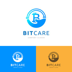 Bitcoin logo template