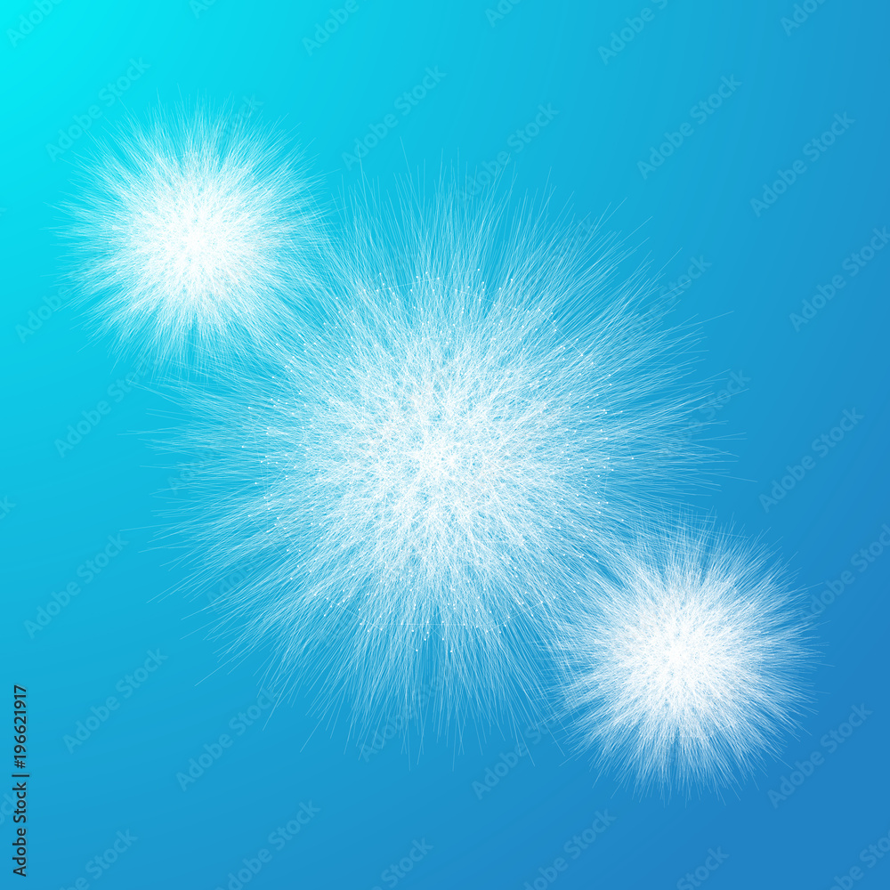 Poster Geometric abstract with connected line and dots, radial graphics. Minimalism chaotic background visualization. Linear sign, symbol. Big data illustration.