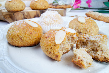 Sweet delicious homemade almond cookies