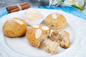 Sweet delicious homemade almond cookies