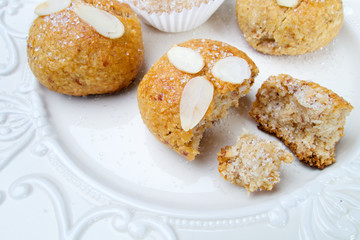 Sweet delicious homemade almond cookies