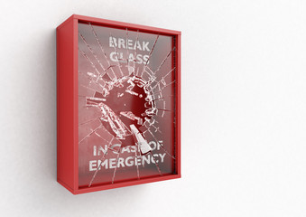 Break In Case Of Emergency Red Box