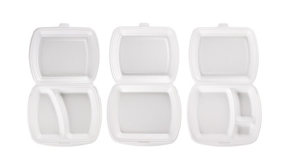 Disposable container for food isolated