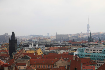 gothic Prague from the old castle