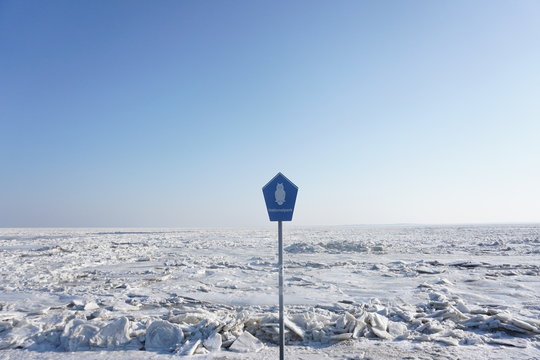 Eisfläche Nordsee