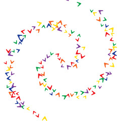 Vector Confetti Background Pattern. Element of design. Colorful arrows on a white background