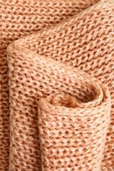 beige knitted fabric