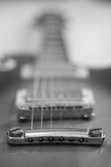 Fototapeta na wymiar black and white guitar