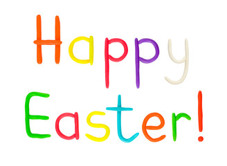 Happy Easter plasticine