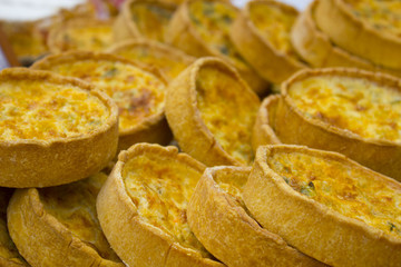 homemade French pies. selective focus.