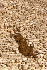Detail of one of the Pyramids of Giza