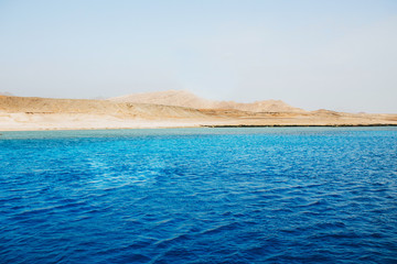 Coast with mountains near the Red Sea