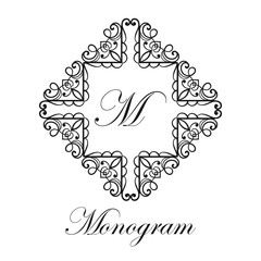 Vintage ornamental monogram