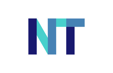 NT Ribbon Letter Logo
