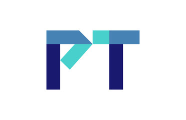 PT Ribbon Letter Logo