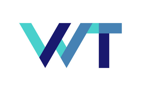 WT Ribbon Letter Logo