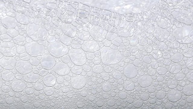 foam blue texture soap bubbles on the water