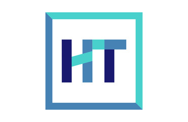 HT Square Ribbon Letter Logo