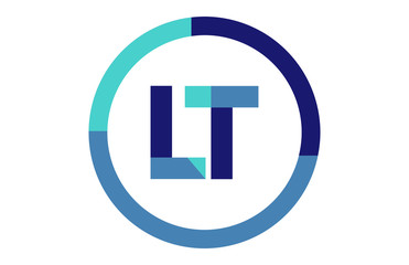 LT Global Blue Ribbon letter Logo
