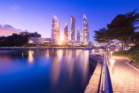 Modern and luxury condominium in Singapore.