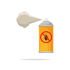 Bug repellent spray vector illustration