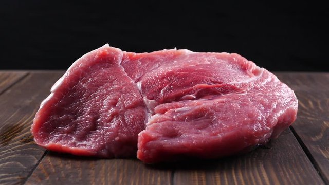 Beef raw red meat closeup texture background
