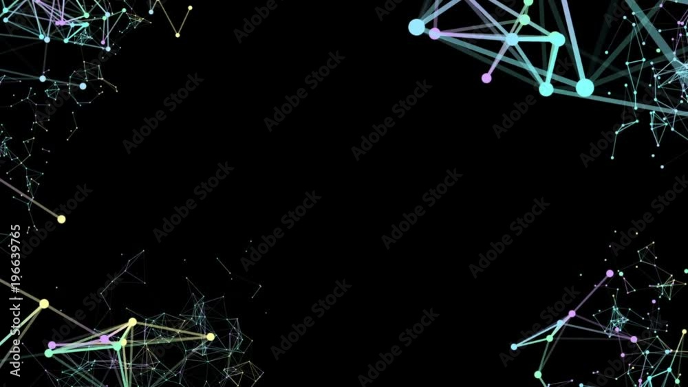 Poster processes of system transformation. molecular structures of different colors are transformed at the 