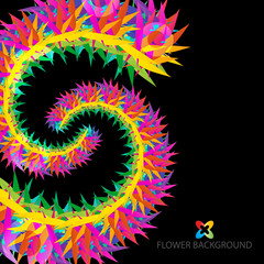 Abstract flowers background
