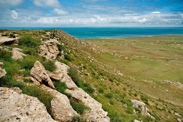 Kazakhstan. The Caspian sea, Mangyshlak Peninsula