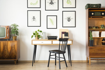 Vintage home office interior