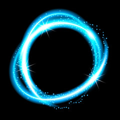 Abstract background with neon lights. Vector Illustration