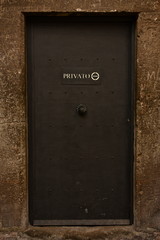 Private Door in Rome, Italy