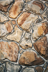 old sandstone stone wall