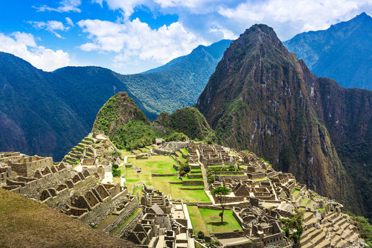 Macchu Picchu Old Town On Sunny Day