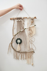 Macrame. Decoration for the interior.