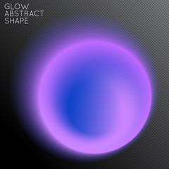 Abstract glow plasma shape