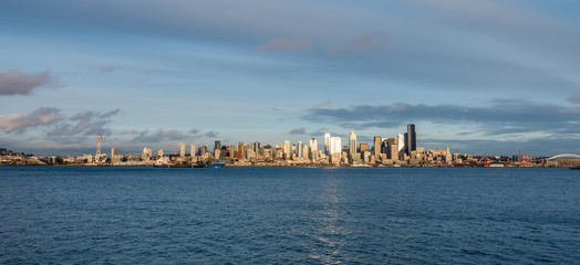 Naklejka premium Seattle Skyscrapers Panorama
